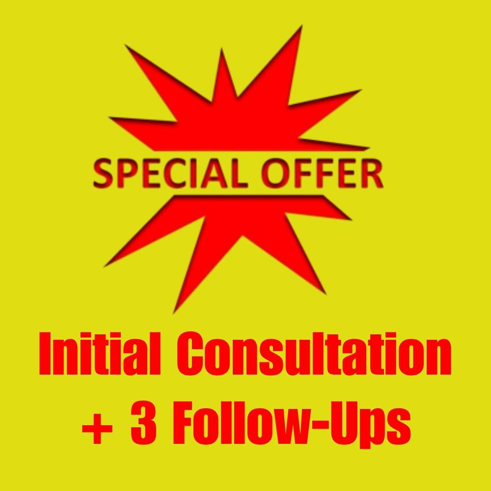Special Offer - Johnathan Hall Intial Consult and 3 Follow-Ups